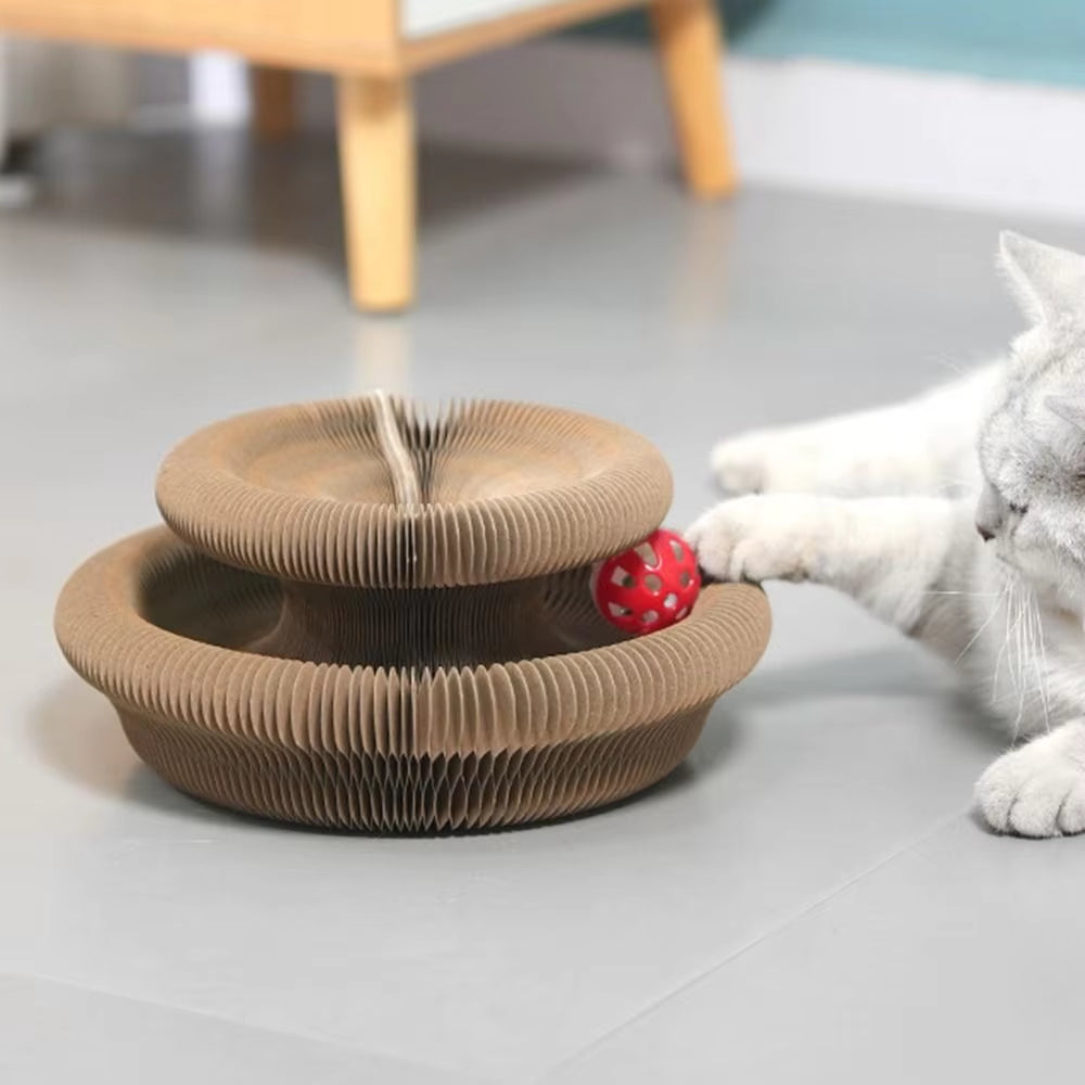 Transformable Kitty Kurlz Cat Toy Wear-Resistant No Crumbs Cat Accordion Magic Organ Resistant to Scratching