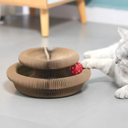 Transformable Kitty Kurlz Cat Toy Wear-Resistant No Crumbs Cat Accordion Magic Organ Resistant to Scratching