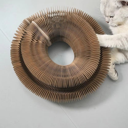 Transformable Kitty Kurlz Cat Toy Wear-Resistant No Crumbs Cat Accordion Magic Organ Resistant to Scratching